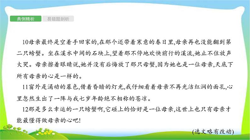 中考语文复习专题十三记叙文阅读优质课件PPT第7页