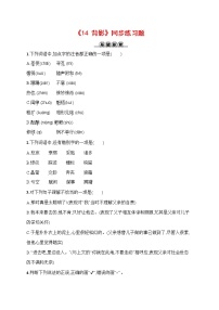 初中语文人教部编版八年级上册13 背影课后测评