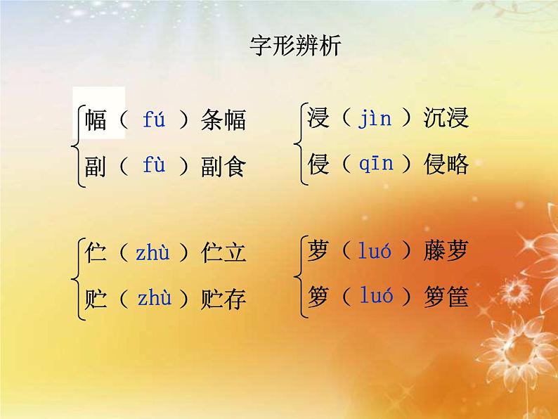 部编版语文七年级下册 第18课 紫藤萝瀑布 教案+课件+习题06