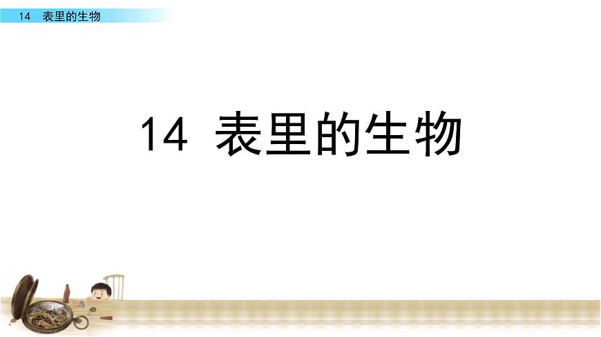 13表里的生物課件——2020-2021學(xué)年六年級語文下冊部編版(五四學(xué)制)第2頁
