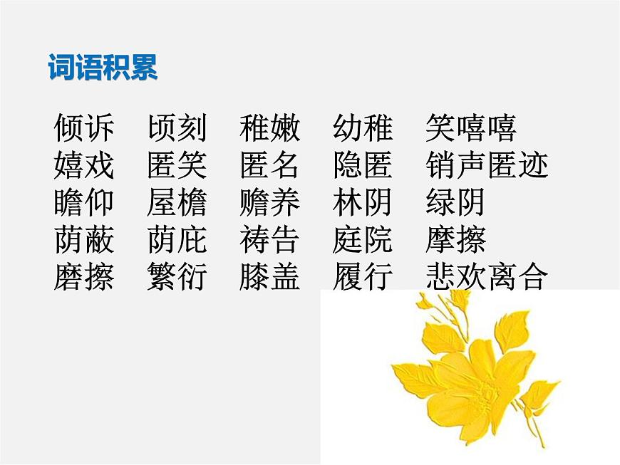 人教初中語文七上《4散文詩兩首金色花》PPT課件 (7)第5頁
