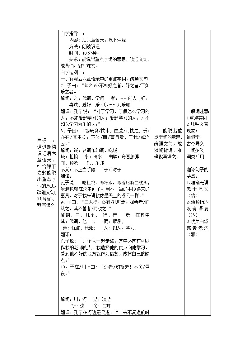 人教初中语文七上《10《论语》十二章》word教案 (2)第2页