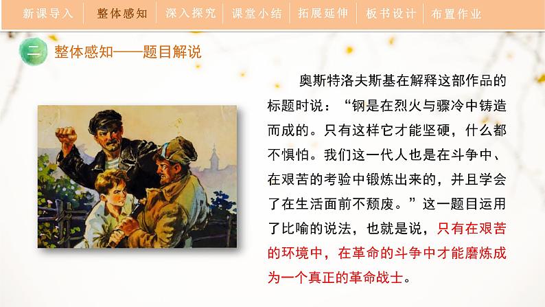 第六单元《名著导读〈钢铁是怎样炼成的〉》教学课件第8页