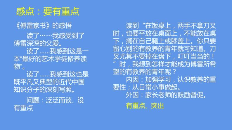 最新部编版初中语文八年级下册 写作 学写读后感 课件07