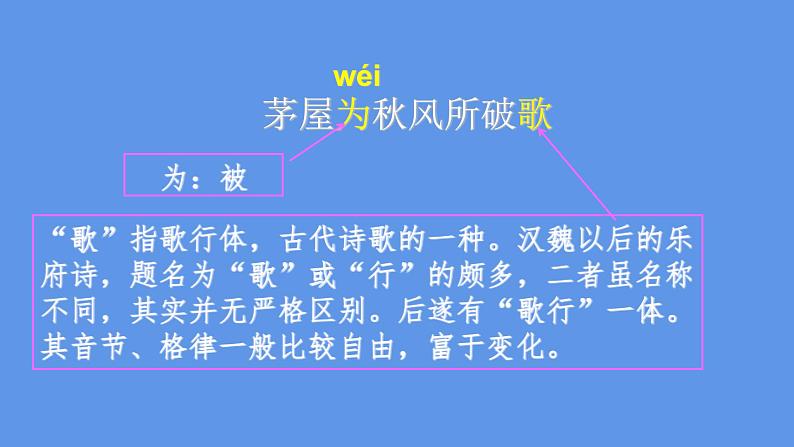 最新部编版初中语文八年级下册 《茅屋为秋风所破歌》课件06