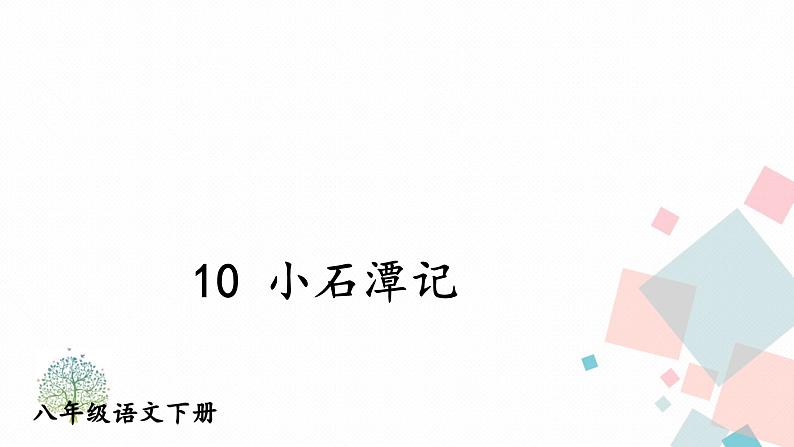 人教版语文八年级下册 10 小石潭记【第二课时】课件PPT01