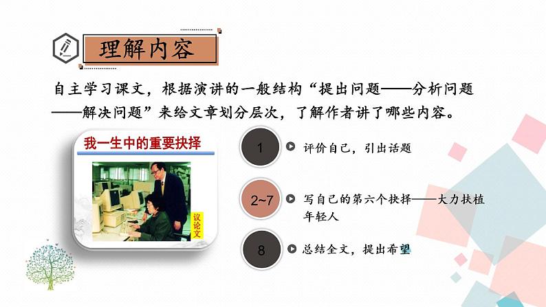 统编八语下 15 我一生中的重要抉择第5页