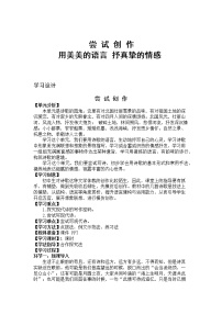 初中语文人教部编版九年级上册任务三 尝试创作精品教案设计