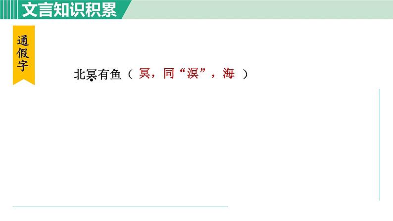 部编版八年级语文下册 第6单元 21《庄子》二则 北冥有鱼 课件06