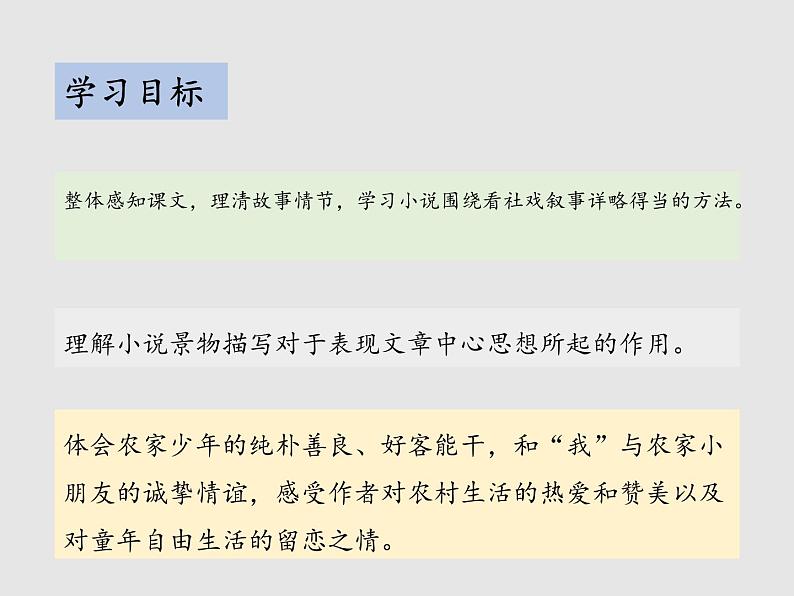 第一单元 1 社戏 教学课件第2页