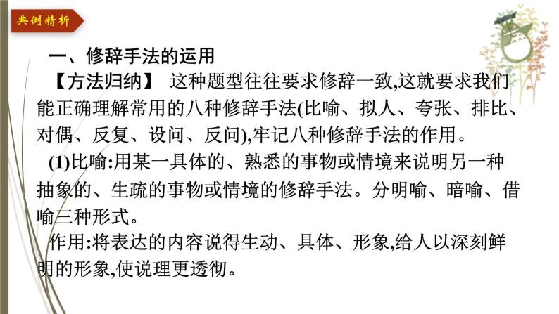 初中语文中考复习--修辞手法的运用与仿写课件PPT07