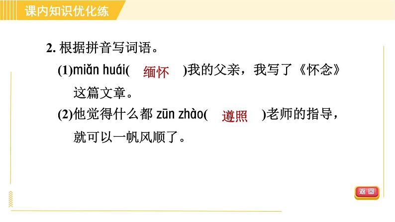 人教版八年级下册语文 第4单元 14. 应有格物致知精神 习题课件第6页