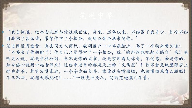 2022年中考语文二轮专题复习:《儒林外史》课件(26张PPT)第6页
