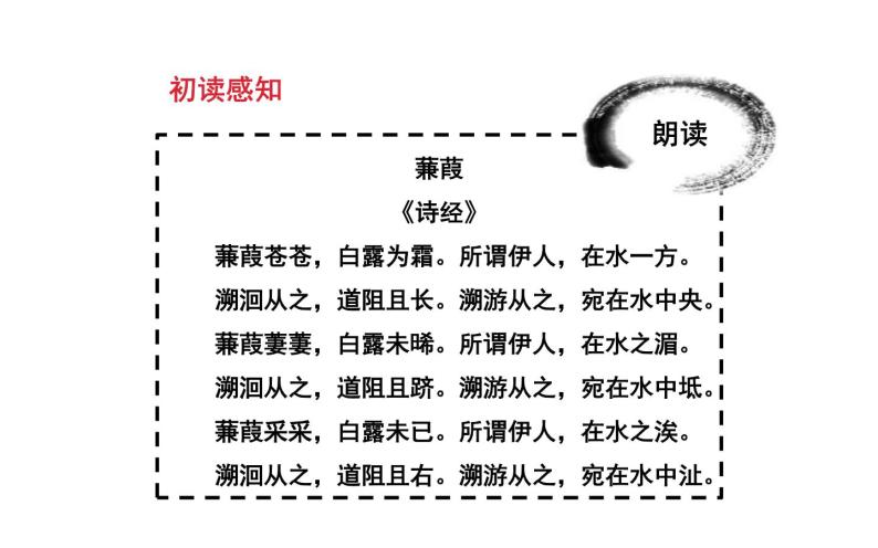 人教版（部编版）初中语文八年级下册 12.《诗经》二首 蒹葭  课件05