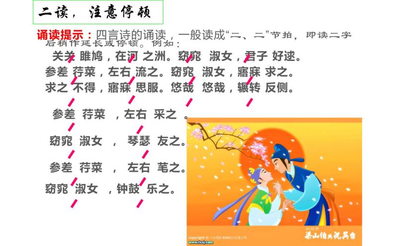 人教版（部编版）初中语文八年级下册 12.《诗经》二首 关雎 课件06