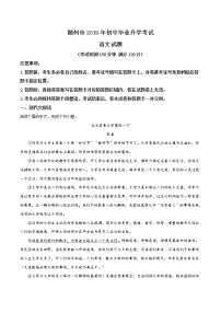 2019年湖北省随州市中考语文试题（解析版）