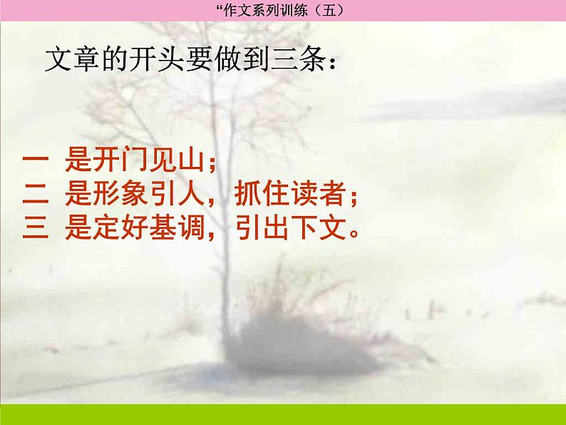中考语文作文复习--开头结尾课件03