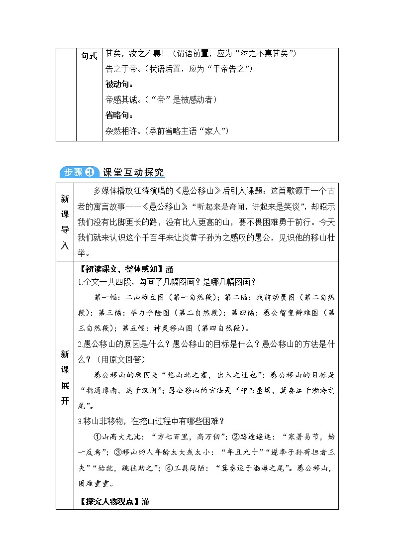 人教部编版 (五四制)语文八年级上册 第六单元 23 愚公移山【课件+教案+音视频素材】03