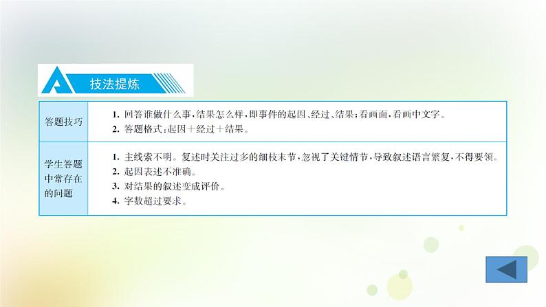 14.语文-第一部分 基础知识及运用-综合性学习-专题二 复述故事第5页