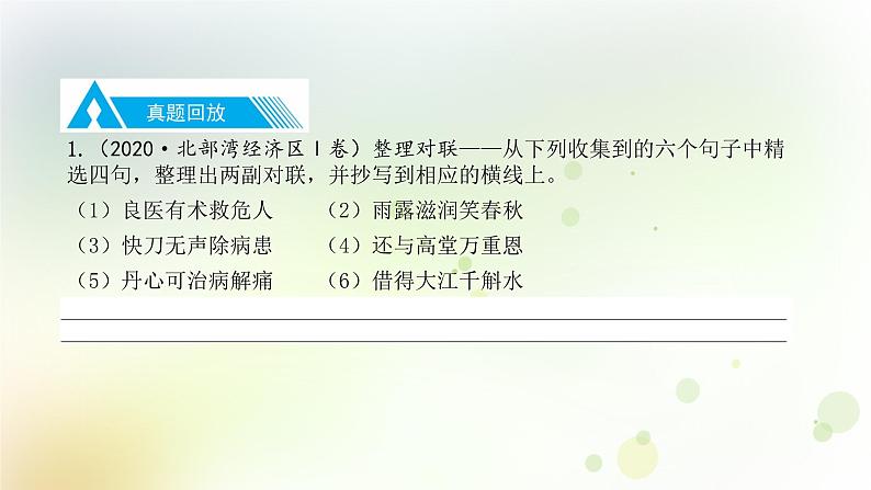 15.语文-第一部分 基础知识及运用-综合性学习-专题三 对联第5页