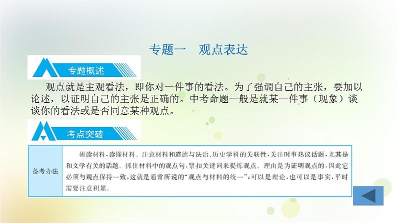 13.语文-第一部分 基础知识及运用-综合性学习-专题一 观点表达第4页
