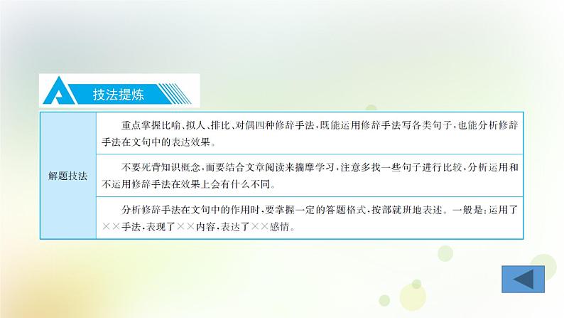 8.语文-第一部分 基础知识及运用-句子仿写·修辞-专题二 修辞第6页