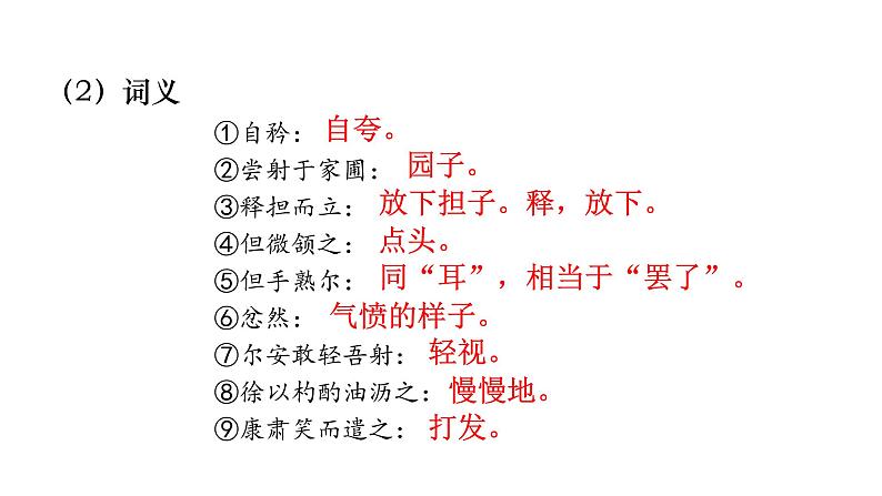 人教版七年级语文下册 第三单元 13 卖油翁 课件05