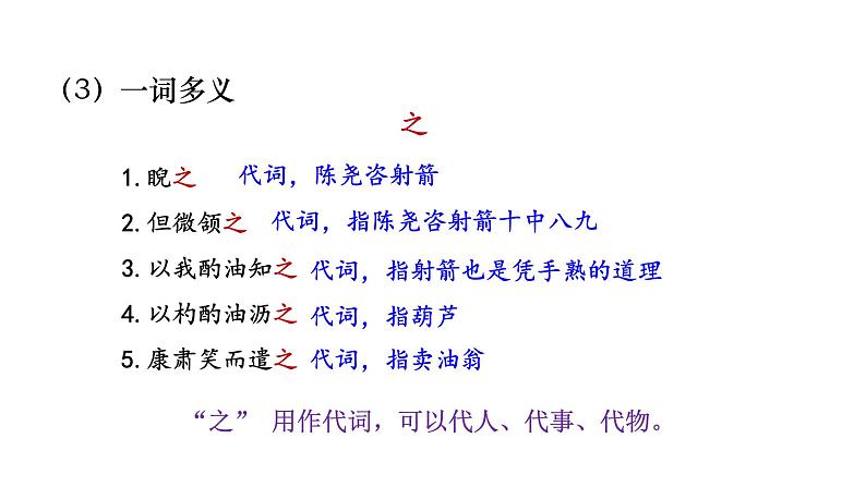 人教版七年级语文下册 第三单元 13 卖油翁 课件08