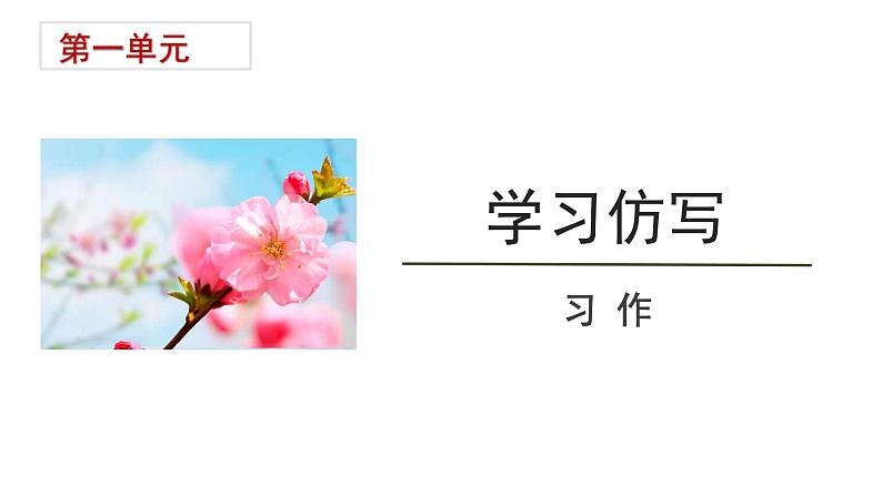 第二单元《习作:学习仿写》教学课件 八年级语文下册(部编版)第1页