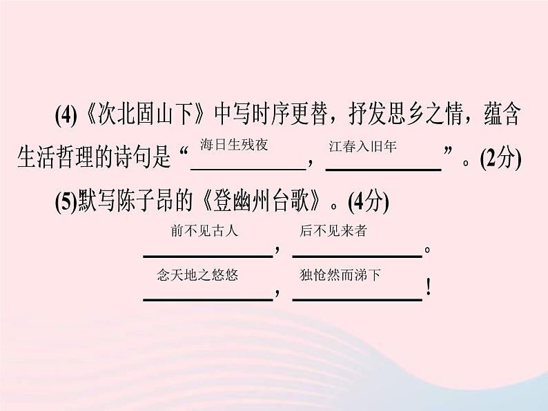 中考语文二轮复习高分突破满分特训4课件(含答案)03