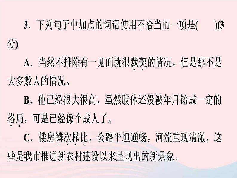 中考语文二轮复习高分突破满分特训9课件(含答案)第6页