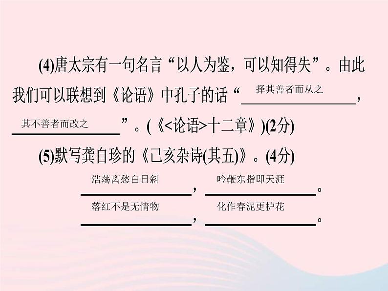 中考语文二轮复习高分突破满分特训12课件(含答案)03