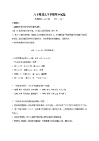 最新人教版初中语文八年级下册期中测试卷 (3)