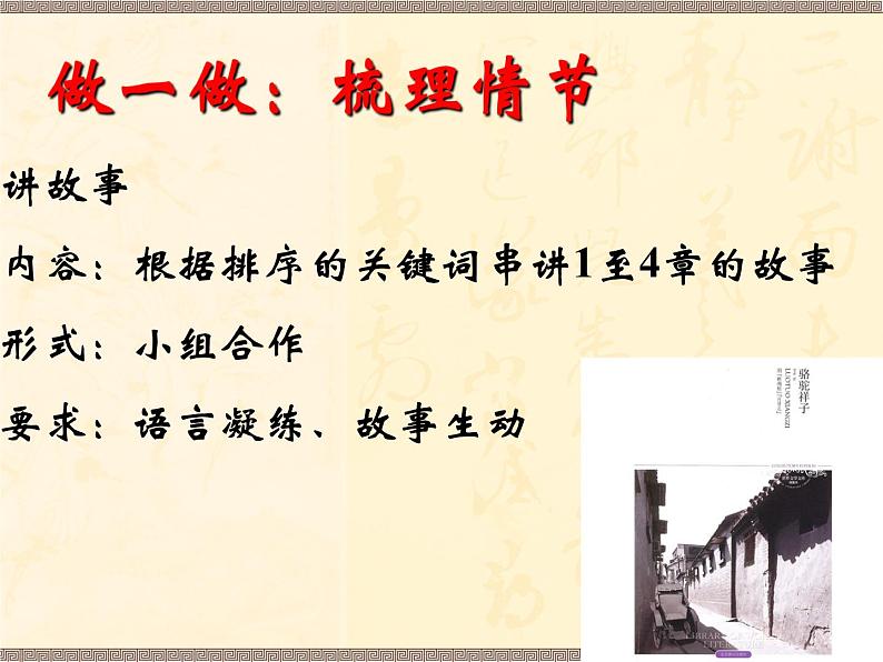 部编人教版五四制七年级语文下册《骆驼祥子》推进课一课件PPT第4页