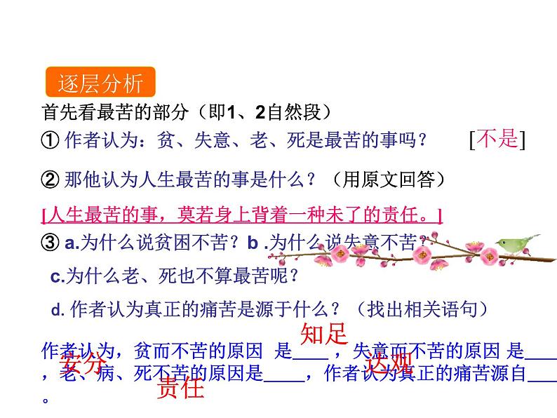 部颁人教版五四制七年级级语文下册《最苦与最乐》教学课件第8页
