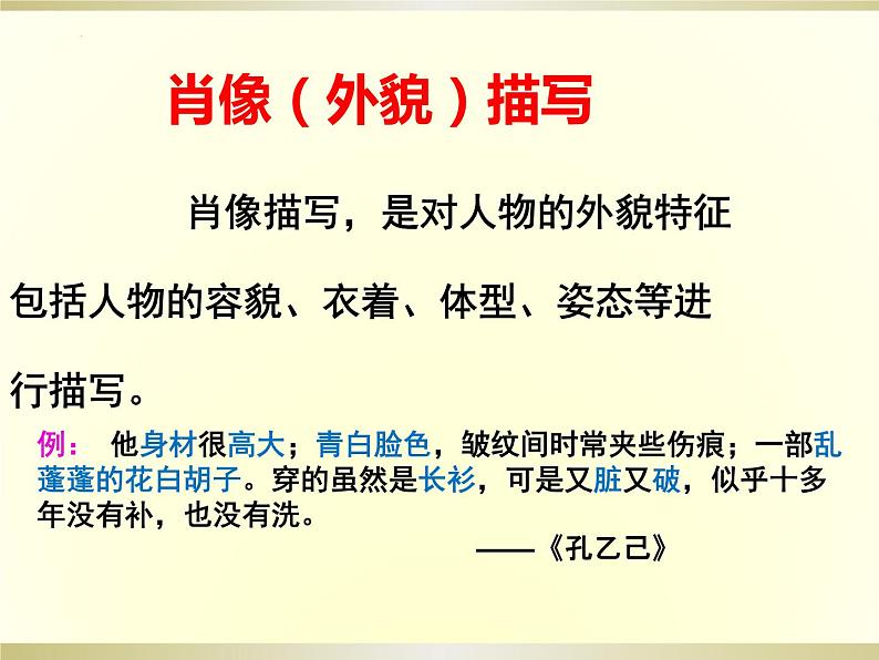 2022年中考语文专题复习:人物描写方法及作用课件PPT06