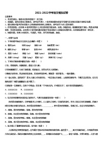 陕西省陕西师范大附属中学2022年中考语文全真模拟试卷含解析