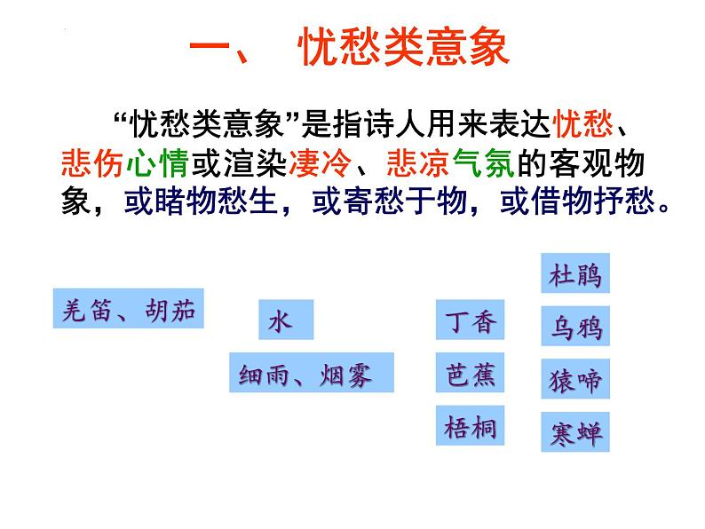 2022年中考语文二轮复习专项:诗歌鉴赏专题——意象(共33张PPT)第6页
