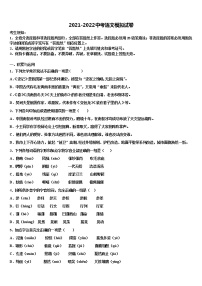 2022年江苏省东台市第六教育联盟市级名校中考语文模拟预测试卷含解析