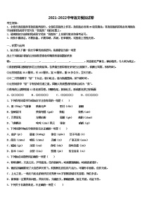 2022屆浙江省紹興市嵊州市中考語文考試模擬沖刺卷含解析