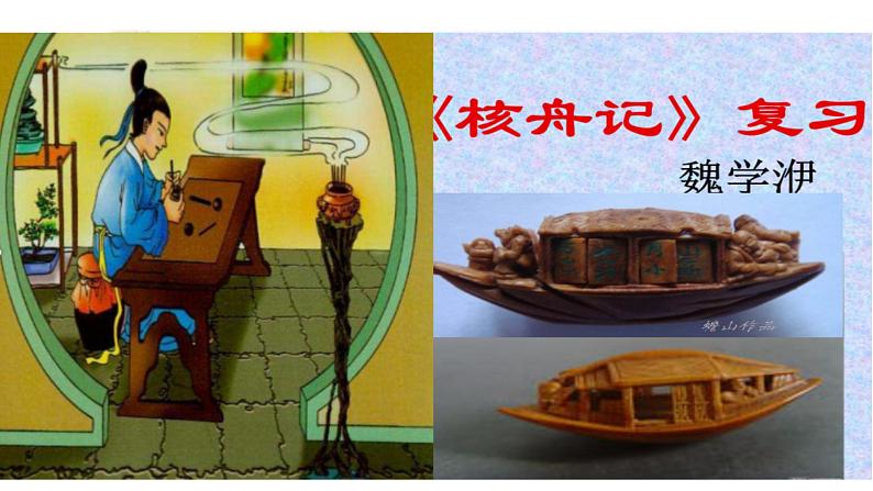 部编版八年级语文下册----《核舟记》复习课课件第1页