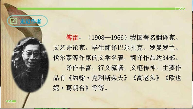 中考语文名著复习---名著导读《傅雷家书》:选择性阅读课件PPT第3页