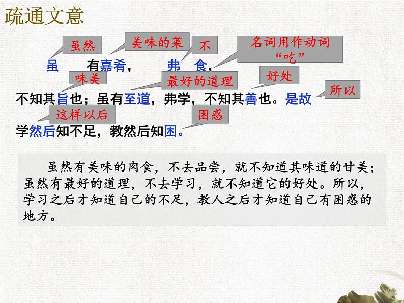 22 礼记二则·虽有佳肴  课件 初中语文人教部编版(五四制)八年级下册(2022年)08