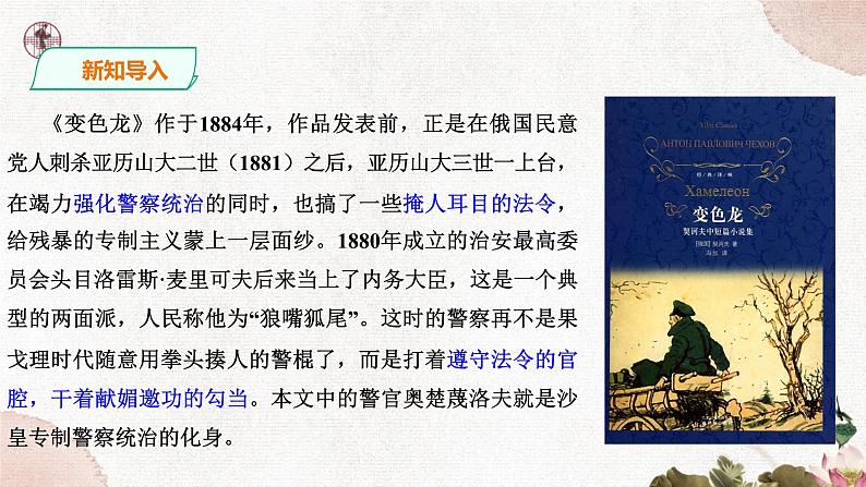 第二单元《变色龙》精品课件1 初中语文人教部编版(五四制)九年级下册(2022)05