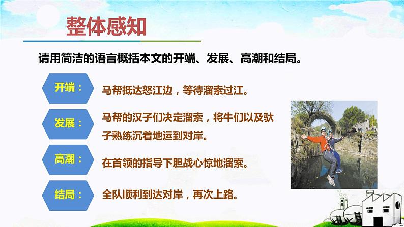 第二单元《溜索》课件2 初中语文人教部编版(五四制)九年级下册第6页