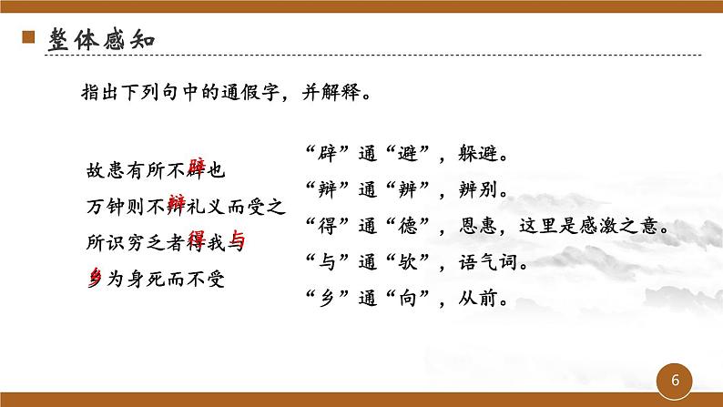 第三单元《鱼我所欲也》课件2 初中语文人教部编版(五四制)九年级下册(2022)06