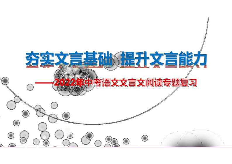 中考语文文言文阅读专题复习课件第1页