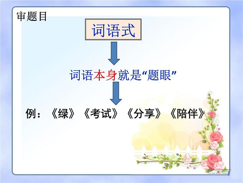 中考语文--记叙文写作技巧 第二讲 学会审题 课件第8页