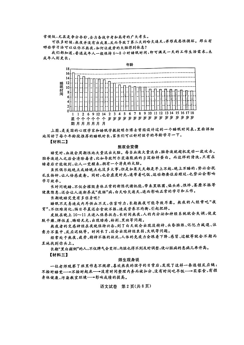 四川省达州市2021-2022学年七年级下学期期中联考语文试题(含答案)第2页