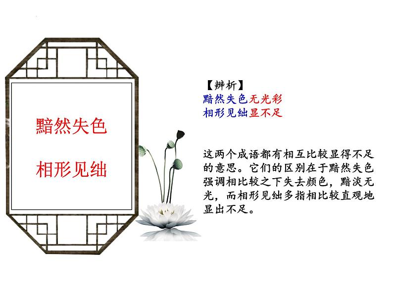 2022年中考语文复习备考专项:近义成语辨析课件(40张PPT)08